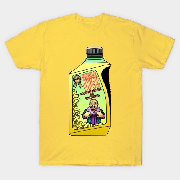 Uncle Chucks Cleansing Oil T-Shirt by doublebeta